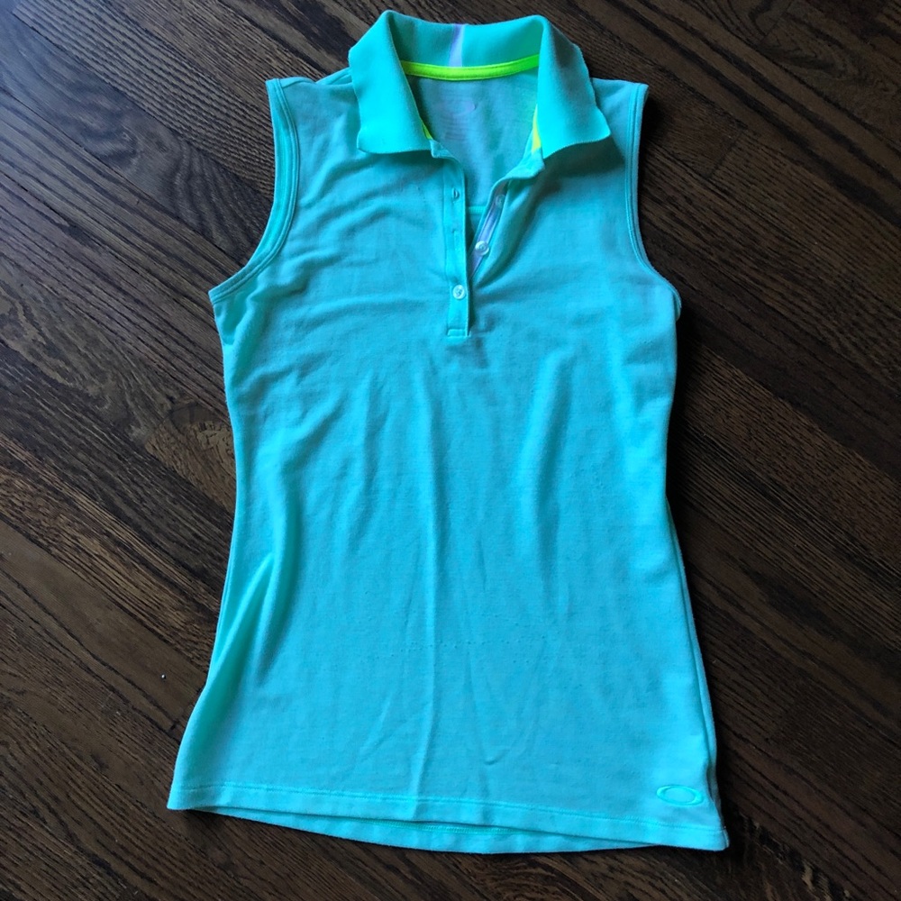 Oakley Women’s Golf Shirt Blue/Green XS
